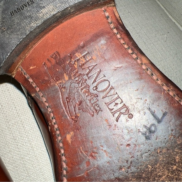 Hanover MasterFlex Cognac Cap Toe Oxfords Men’s Size 10 D/B Vintage GC - Picture 10 of 12